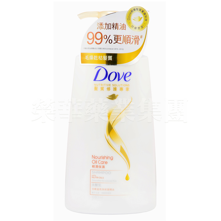多芬輕潤保濕洗髮乳 680ml